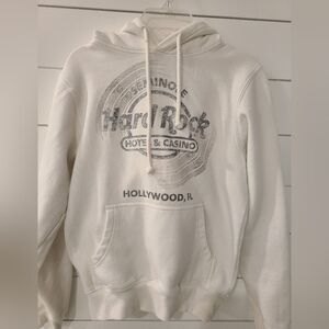 Hard Rock Cafe Cream Hoodie Sweatshirt